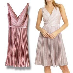 NWT RENE RUIZ Midi Dress V-Neck Sleeveless Pink Size 2